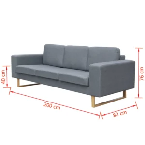 Nordic 3-personers Sofa - Flere slags farver