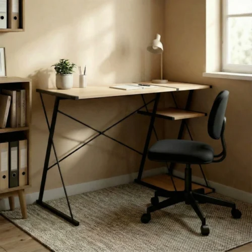 Hald - Smart skrivebord med hylde