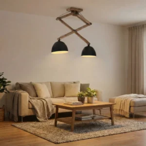 Rustica - loftlampe i mangotræ og metal