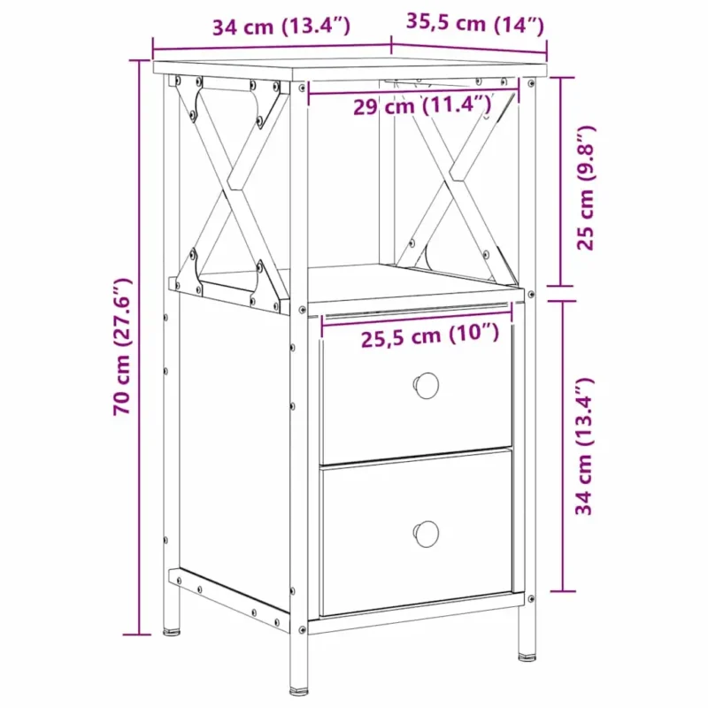 Svala - Sengebord i et tidløst design