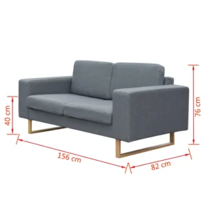 Nordic 2-personers Sofa - Flere slags farver