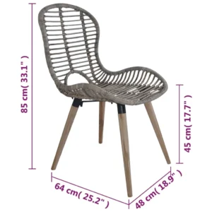 image_7_246853 Modern - Spisebordsstole 2-6 Stk. Naturlig Rattan