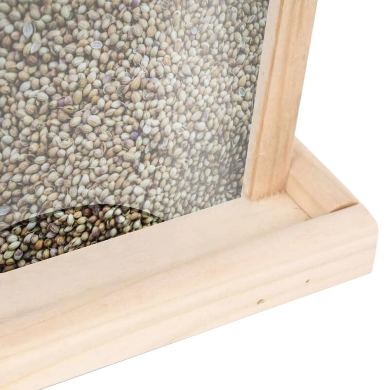 Fuglefoder automat - 4 Stk. Fyrretræ