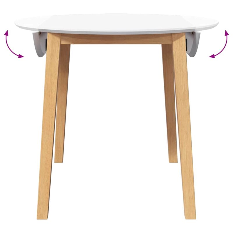 Nola - Lille smart rundt spisebord i træ