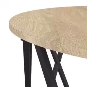 Todelt rundt sofabord i sonoma-eg – Ø80 cm